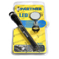 Фонарь телескопический с магнитом LED (3 светодиода + зеркало)