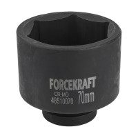Головка ударная глубокая 70мм 1" 6гр. FORCEKRAFT FK-48510070 Головка ударная глубокая 70мм 1" 6гр. FORCEKRAFT FK-48510070