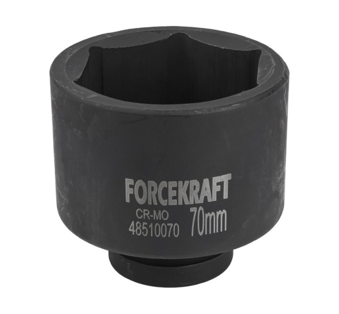 Головка ударная глубокая 70мм 1" 6гр. FORCEKRAFT FK-48510070