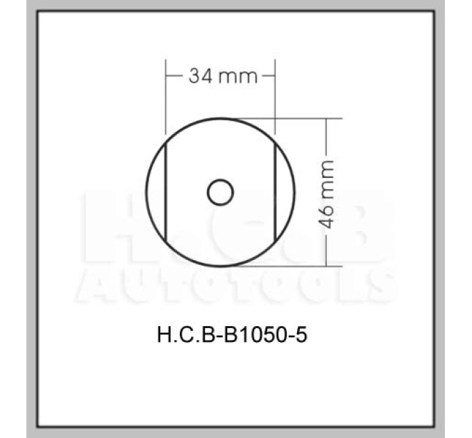 Спецключ для выкручивания пальца рессоры Scania (3/4", 34х46мм) HCB AUTO TOOLS B1050-5