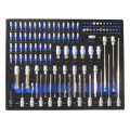 Набір біт і головок-біт 1/4",5/16", 1/2" 101пр. (PH, PZ, SL, TORX, TORX з отвором, HEX, SPLINE) (ложемент)
