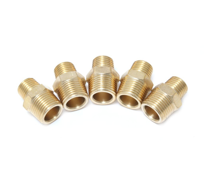 З'єднувач різьбовий зовнішнє різьблення 1/4"x1/4" (к-т 5шт) Forsage F-MM04/04K