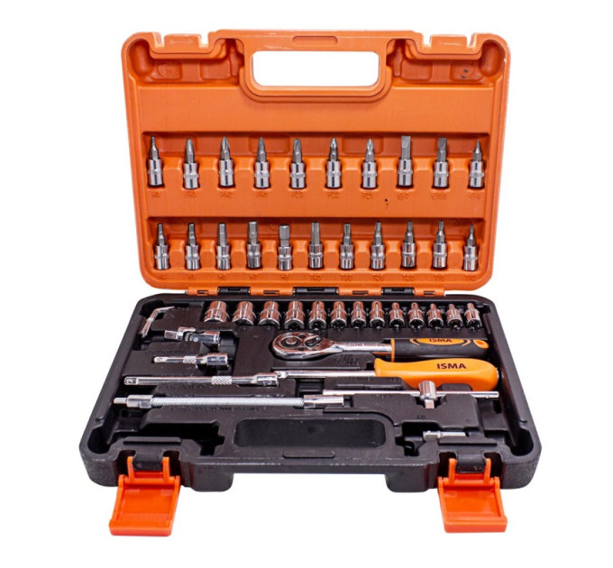 Набір інструментів 46 предметів 1/4'' (6гр.) (4-14мм) IS-2462-5 EURO