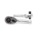 Тріскачка 3/8"-1/2" (72зуб.) реверсивна двостороння коротка з накаткою L-130мм