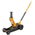 Подкатный гидравлический домкрат JCB на резиновых колесах в комплекте с удлинителями 2.5т (h min 140 мм, max 677 мм, удлин.76x54 мм 2 шт, колеса 150/200 мм) JCB-TH32506S