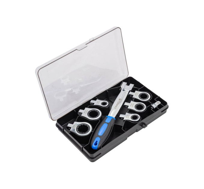Рукоятка для трещоточных насадок в комплекте с насадками Forsage 3/8" Forsage F-T51215