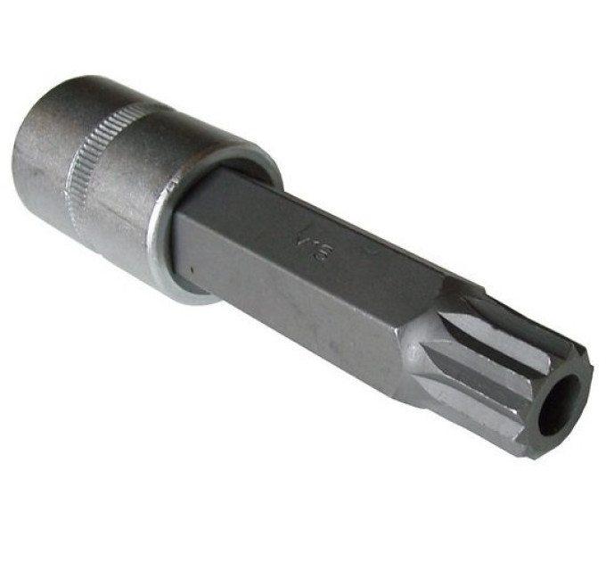 Головка біта SPLINE 1/2" M16 (55мм) з отвором