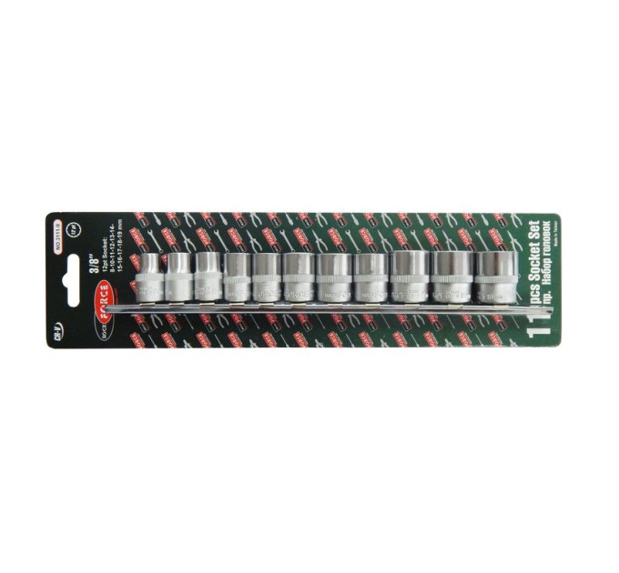 Набір головок 11пр. 3/8'' 12-гранні (8, 10 -19мм) RockFORCE RF-3111-9