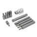 Набір біт SPLINE з бітотримач, 11пр. 1/2 "( L : 30 / 75мм; M5, М6, М8, М10, M12) Forsage F-4112C