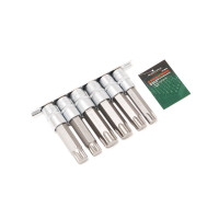 Набір головок-біт різнопрофільних Spline & Torx, 6 пр. (М16, М18, Т70, Т80, Т90, Т100; L-100мм) 1/2