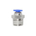 Фітинг 1/4" для пластикових трубок зовнішнє різблення 4мм ROCKFORCE RF-SPC04-02