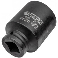 Головка ударная глубокая 3/4" 6-гранная 43мм ROCKFORCE RF-46510043 Головка ударная глубокая 3/4" 6-гранная 43мм ROCKFORCE RF-46510043