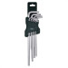 Набор ключей TORX Г-образных экстра длинных, 9пр. (Т10, Т15, Т20, Т25, Т27, Т30, Т40, Т45, Т50) ROCKFORCE RF-5098XL