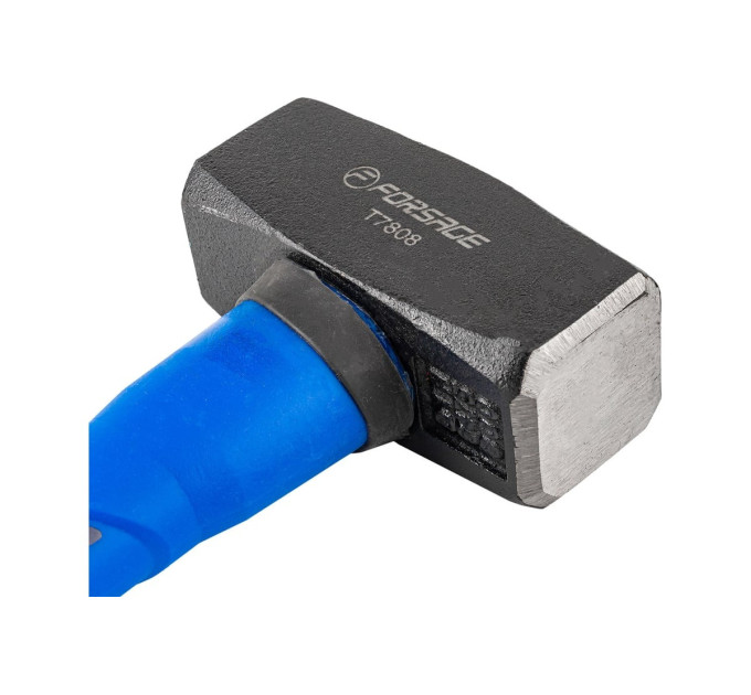 Кувалда, 800 г, фибергласовая резиновая рукоятка Forsage F-T7808