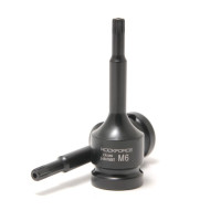 Головка 1/2" с насадкой Spline M8 с отверстием ударная ROCKFORCE RF-24807808T
