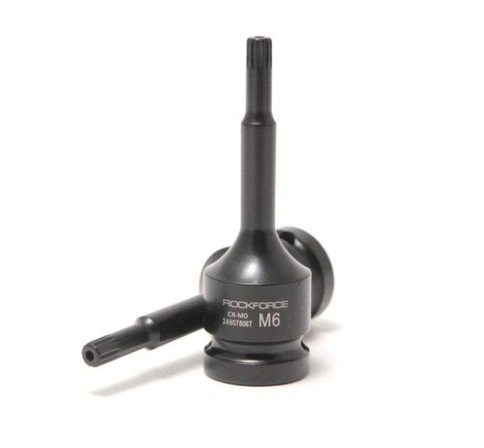 Головка 1/2" с насадкой Spline M8 с отверстием ударная ROCKFORCE RF-24807808T