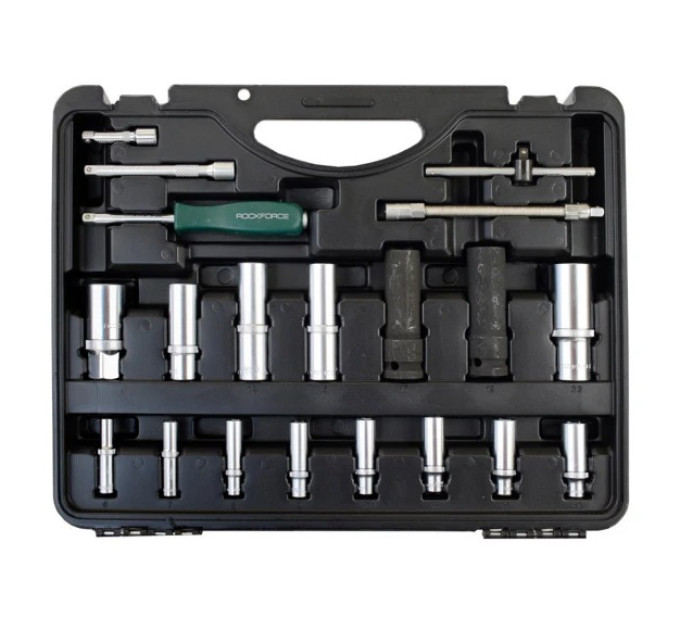 Набор инструментов 94+6 предметов 1/4",1/2"(6гр.)+(головка-бита 1/4": T40; биты 5/16": М5,6,8,10,12,14; головка 1/2" 8мм; ключи Г-обр.: 4,5,6мм, RF-4941-5 PREMIUM