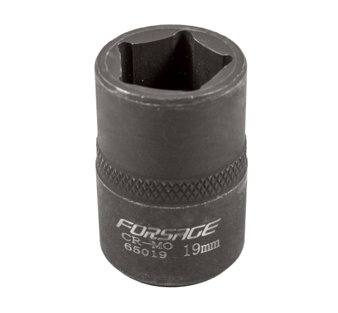 Головка ударная 1/2" 5-гранная 19мм. Forsage F-65019