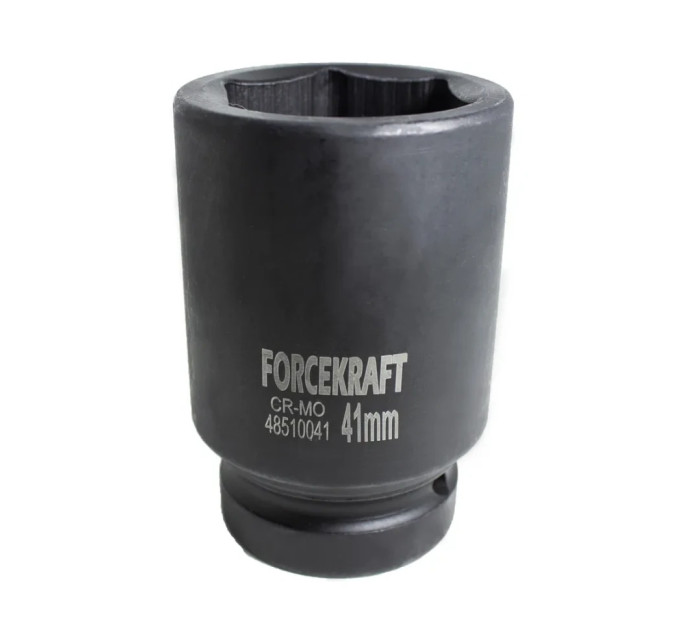 Головка ударная глубокая 1" 6-гранная 41мм FORCEKRAFT FK-48510041