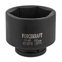 Головка ударная глубокая 1'' 6-гранная 110мм Forcekraft FK-485120110