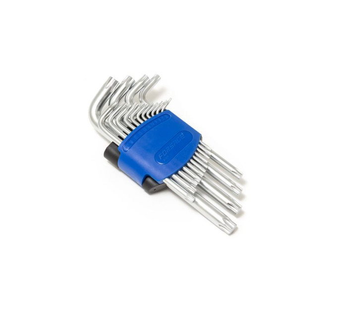 Набір ключів Г-подібних TORX довгих, 15пр. (Т6, Т7, Т8, Т9, Т10, Т15, Т20, Т25, Т27, T30, T40, T45,