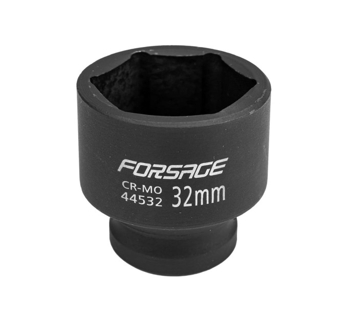 Головка ударная 1/2" 6-гранная 32мм. Forsage F-44532