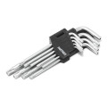 Набір ключів Г-подібних TORX довгих, 9пр. (1,5-10мм), в пластиковому тримачі