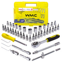 Набор инструментов 46 предметов 1/4'' (6гр.) WMC TOOLS WT-2462-5 EURO