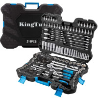 Набір інструментів 216пр. 1/4'', 3/8'', 1/2'' (6гр.) KingTul KT-38841 EURO
