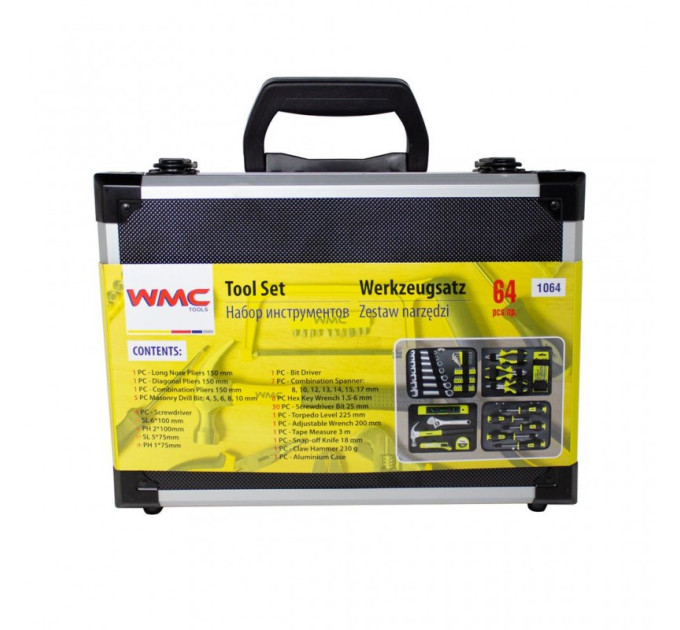 Набір інструментів 64 предмети WMC TOOLS WT-1064