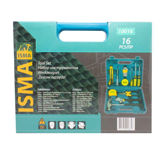 Набір інструментів 16 предметів ISMA IS-10016