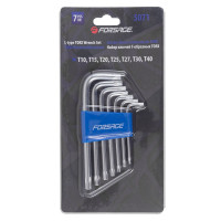 Набір ключів Г-подібних TORX, 7пр. (Т10,Т15,Т20,Т25,Т27,Т30,Т40) Forsage F-5071