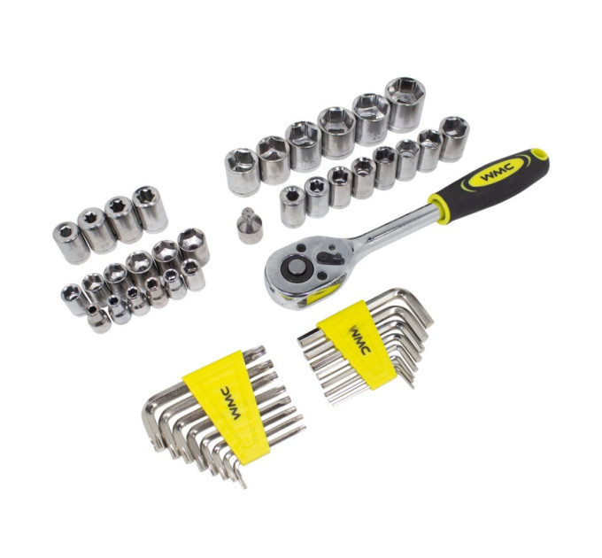 Набір інструментів 128пр. 1/4''3/8''(6гр)(4-21мм) WMC TOOLS WT-30128 NEW