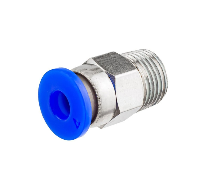 Фітинг 1/8" для пластикових трубок зовнішнє різблення 4мм ROCKFORCE RF-SPC04-01