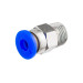 Фітинг 1/8" для пластикових трубок зовнішнє різблення 4мм ROCKFORCE RF-SPC04-01