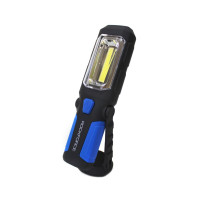 Лампа светодиодная (4W COB LED + 1W, 2 магнита, крючок, 180гр., 250Lm, 1.5V, 3хАА,)