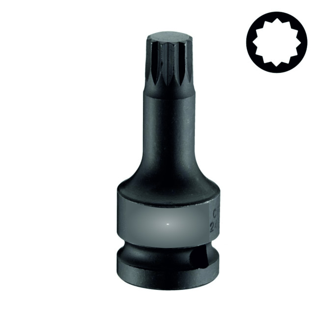 Головка 1/2" з насадкою Spline M8 ударна F-24806008