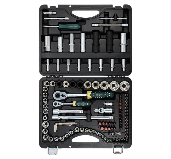 Набір інструментів 108 + 6пр. 1/4 ", 1/2" (SUPERLOCK) ROCKFORCE RF-41082-7 Premium