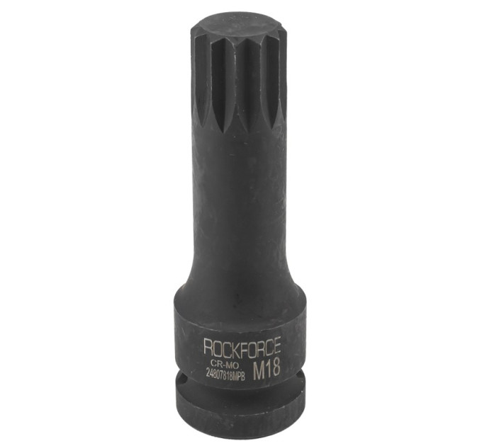 Головка-бита SPLINE ударная 1/2", M18 Rockforce RF-24807818MPB
