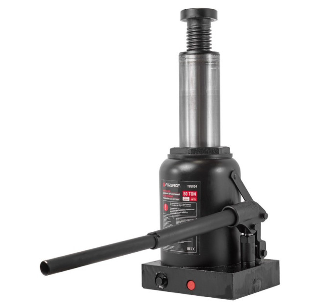 Домкрат бутылочный 50т с клапаном (h min 260мм, h max 415мм) Forsage F-T95004