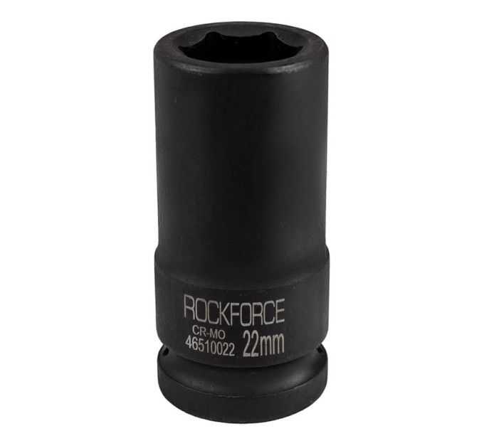 Головка ударная глубокая 3/4" 6-гранная 22мм ROCKFORCE RF-46510022