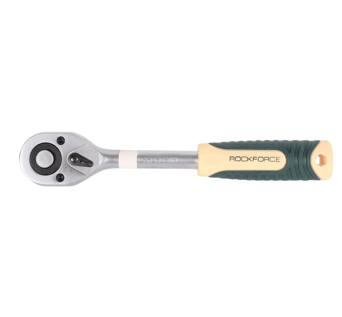 Трещотка 1/2", 45 зубов, с быстрым сбросом, матовый хром ROCKFORCE RF-80242W