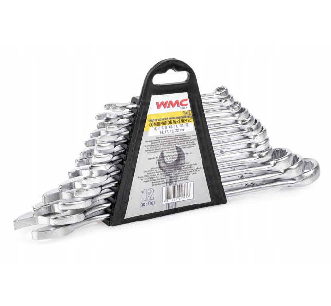 Набор ключей 12 предметов (6-22мм) WMC TOOLS WT-5123