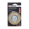 Кордщітка дискова латунна для дрелі 75мм, в блістері