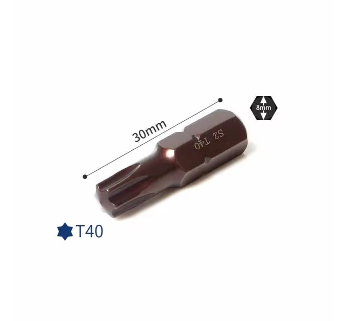Бита-TORX T40х30ммL, 5/16 Forsage F-1563040 Premium