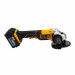 Аккумуляторная углошлифмашина JCB 18V с диаметром диска 115 мм и комплектом зарядного устройства 2.4A и 2 батареями 5.0Ah JCB-18AG-5BG-E