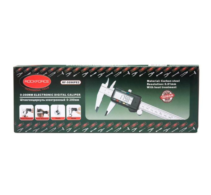 Штангенциркуль електронний 0-200мм ROCKFORCE RF-5096PE2