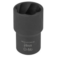 Головка-экстрактор для поврежденных болтов/гаек 24мм*50мм, 1/2" ROCKFORCE RF-90624 Головка-экстрактор для поврежденных болтов/гаек 24мм*50мм, 1/2" ROCKFORCE RF-90624