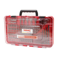 Набір біт і свердл 120 предметів у пластиковому футлярі WMC TOOLS 10120