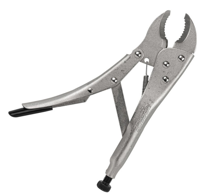 Клещи с фиксатором с овальными губками 10"-250мм Forsage F-614F250